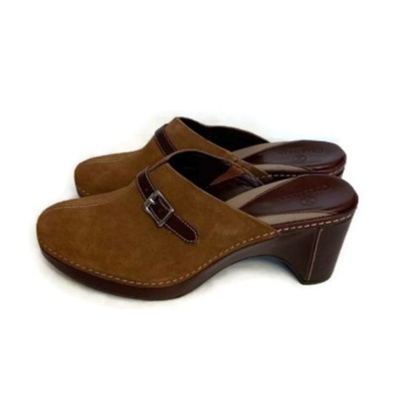 Cole Haan Tan Suede Slip On Mule Heel Size 8.5 B - Picture 2 of 10